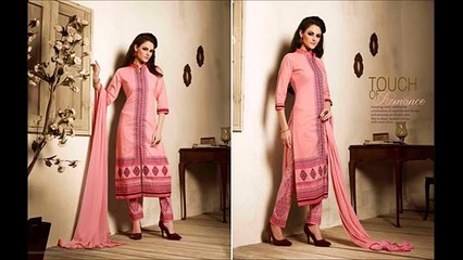 Pakistani Cotton Embroidery Suit - Cotton Shalwar Suits Collection 2016