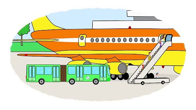 Мультик - Раскраска. Учим Цвета - Сборник - Все летательные аппараты - Мультики про самолеты