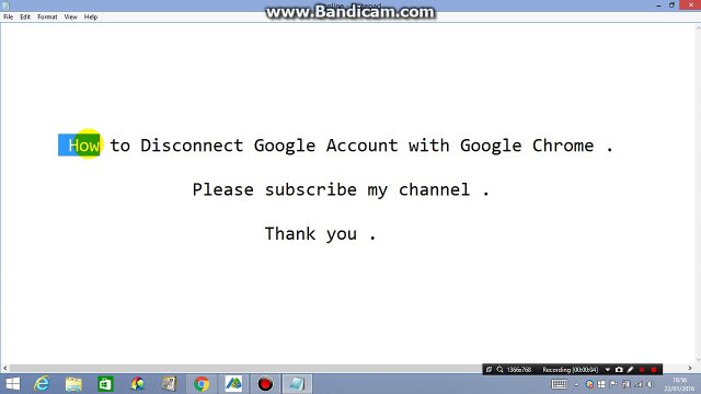 How to Disconnect Google Account with Google Chrome