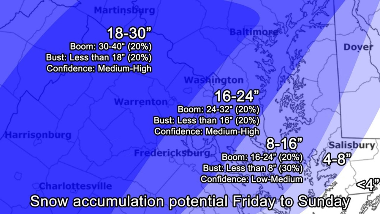 Snow forecast: Massive storm moves into D.C. area