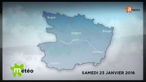 METEO JANVIER 2016 [S.2016] [E.23] - Météo locale - Prévisions du samedi 23 janvier 2016
