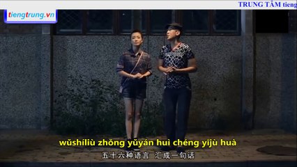 Học tiếng trung qua clip hài 56 dân tộc ca