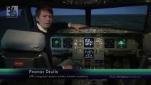 Cross - wind take - off and landing on a Airbus A320. Baltic Aviation Academy  Video Arts