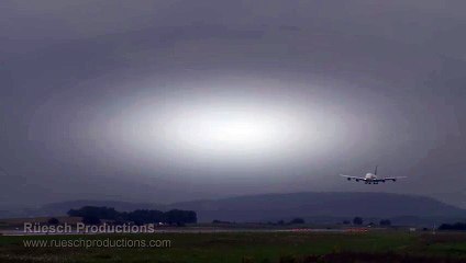 Spectacular Crosswind Landing A38in Zurich (HD)  Video Arts
