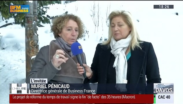 Forum de Davos: Business France a organisé jeudi un cocktail avec les start-up et patrons français - 22/01