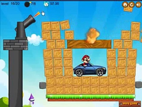 Bombing Mario Cars Level 16 Walkthrough