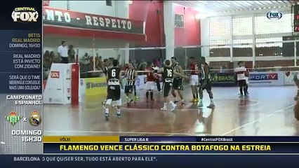 Clássico no vôlei! Flamengo vence o Botafogo em estreia na Superliga B