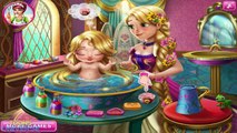 Disney Princess Snow White and Rapunzel Baby Wash Care Baby Game for Girls HD