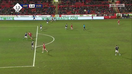 1-0 Adam Rooney Goal Scotland  Premiership - 22.01.2016, Aberdeen FC 1-0 Dundee FC