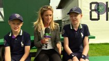 Live @ Wimbledon's Rachel Stringer meets the ball boys and girls