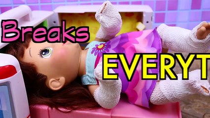LUCY BROKEN! Baby Alive Doll Breaks EVERYTHING ❤ Broken Leg, Wheel Chair & Doc McStuffins