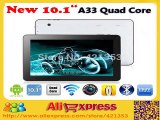 2015 Cheapest Allwinner A33 Quad Core10 inch Tablet PC 1GB RAM 8GB/16GB ROM Dual Camera Bluetooth Android 4.4 Tablet PC Gifts-in Tablet PCs from Computer