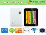 DHL Free Shipping A23 Tablet PC 7inch Dual Core 512MB/4GB Android 4.2 Dual Camera Flashlight USB WiFi 800*480 Capactive Screen-in Tablet PCs from Computer