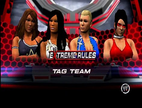 Divas Universe Mode: Sasha Banks & Cameron Vs Michelle McCool & Alissa Flash