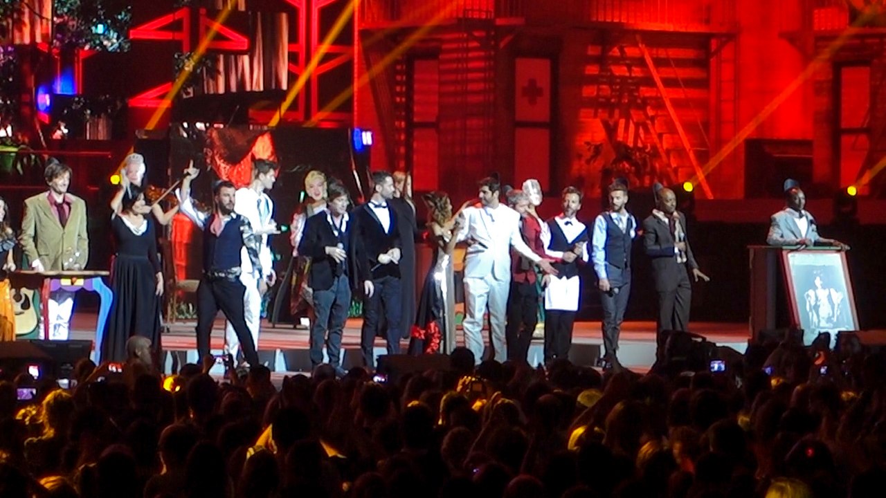 Les Enfoirés 2016 - Andalouse (Patrick Fiori, Emmanuel Moire, Thomas Dutronc) @ AccorHotels Arena, Paris, 2016