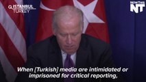 VP Joe Biden Speaks Out Against Turkish Government Controlling The Media