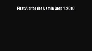 [PDF Download] First Aid for the Usmle Step 1 2016 [PDF] Full Ebook