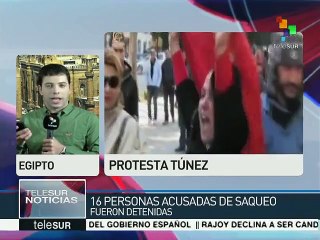 Decreta Túnez toque de queda tras protestas sociales sostenidas