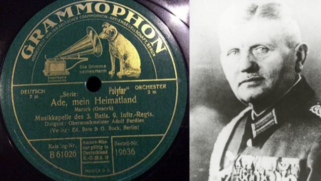 Ade mein Heimatland Marsch Gnauck Musikkapelle des 3. Batls. 9. Inftr.-Regts. Berdien
