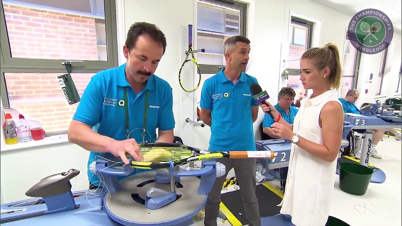 Live @ Wimbledon's Rachel Stringer meets the racket stringers