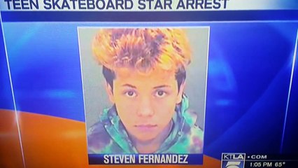 STEVEN FERNANDEZ ARRESTED 12 YEAR OLD GIRL YOUTUBE STAR SKATEBOARDER COMPTON CALIFORNIA 12/17/2015