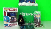 Mystery Unboxing 1UP Box April 2015 HERO, Batman, Captain America, Spider-Man, Superman