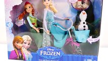 Frozen Anna and Elsa Musical Bicycle Disney Princess Barbie Dolls - Frozen Songs (FULL HD)