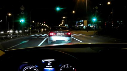 Mercedes C-Class W205 Night Ride City Car Driving Intelligent Ambient Led Leds Walkaround