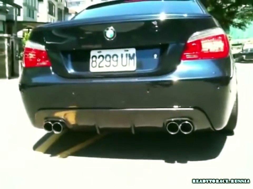 BMW E60 535d exhaust sound and acceleration