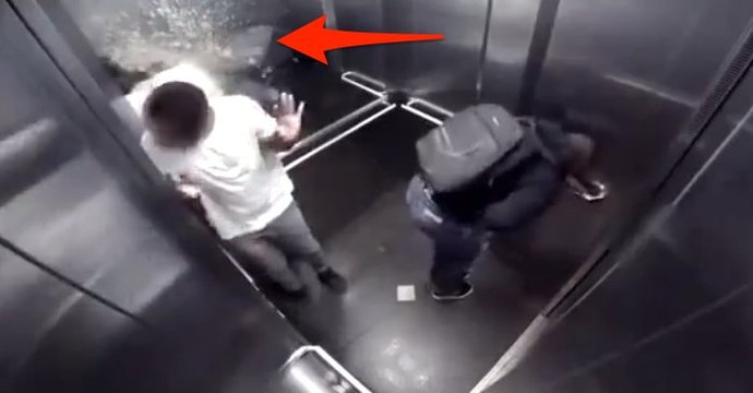 asansörde ishal adam şakası - asansörde sıçan adam şakası