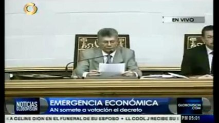 Parlamento venezolano rechaza decreto emergencia económica dictado por Maduro-