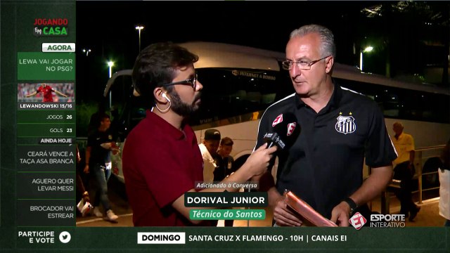 Dorival Júnior e Lucas Lima falam no Jogando em Casa