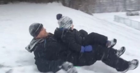 Already enough snow to go sledding