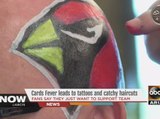 Arizona Cardinals fever leads to haircuts, tattoos