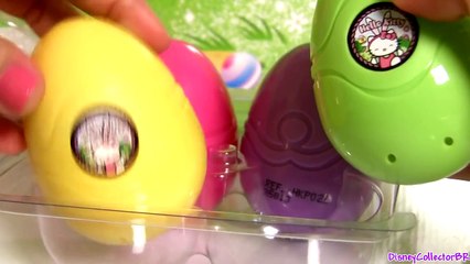 Play Doh Hello Kitty Surprise Eggs Huevos Surpresa ハローキティ キティ・ホワイト playdough by FunToys