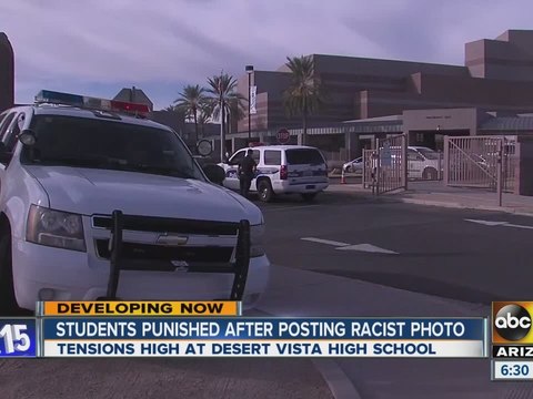 Desert Vista HS students punished for insensitive photo