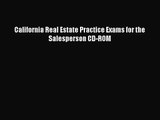 Read California Real Estate Practice Exams for the Salesperson CD-ROM PDF Free
