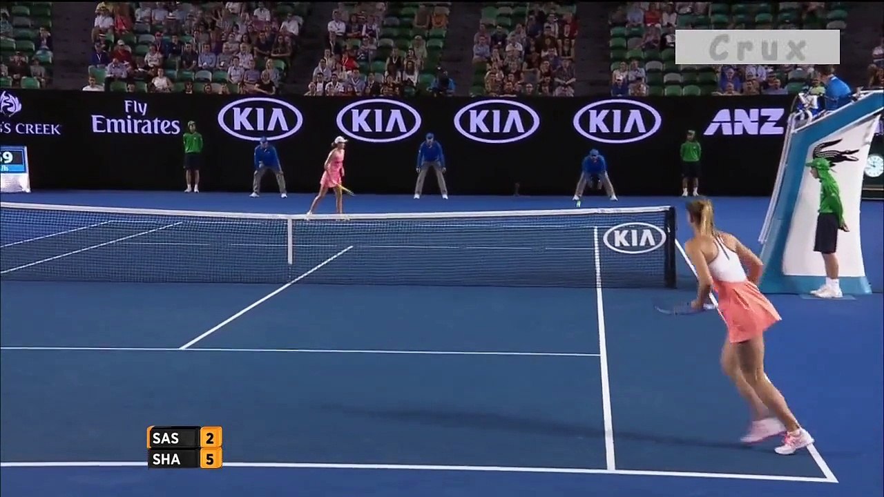 Australian Open 2016 2ndround Highlight Maria Sharapova vs Aliaksandra Sasnovich (include oncourt interview)