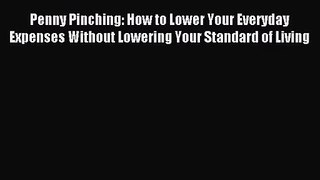 [PDF Download] Penny Pinching: How to Lower Your Everyday Expenses Without Lowering Your Standard