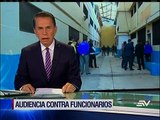 Audiencia de flagrancia funcionarios de Ministerio de Justicia