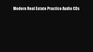 Read Modern Real Estate Practice Audio CDs PDF Free