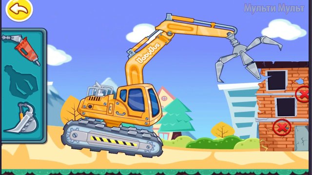 Мультфильм про строительные машины для детей Экскаватор Погрузчик Cartoon about cars