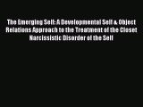 PDF Download The Emerging Self: A Developmental Self & Object Relations Approach to the Treatment