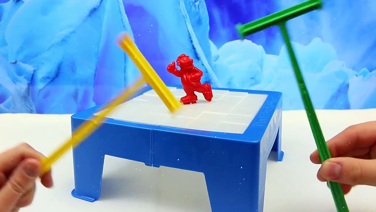 DONT BREAK THE ICE Kids Board Game Challenge & Toy Review Spiderman vs DisneyCarToys Sand