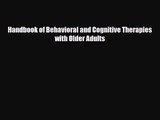 PDF Download Handbook of Behavioral and Cognitive Therapies with Older Adults Download Online