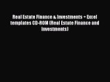 [PDF Download] Real Estate Finance & Investments   Excel templates CD-ROM (Real Estate Finance