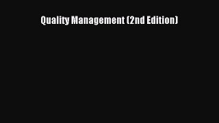 [PDF Download] Quality Management (2nd Edition) [PDF] Online