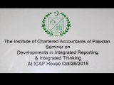 ICAP Seminar on “Developments in Integrated Reporting & Integrated Thinking- 1