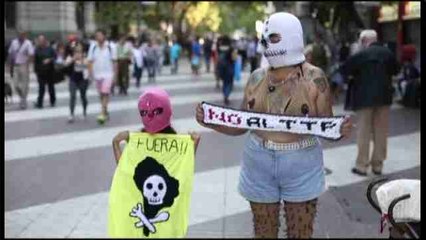 Cientos de personas marchan en Chile y Perú contra el TPP