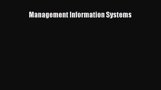 [PDF Download] Management Information Systems [Download] Full Ebook
